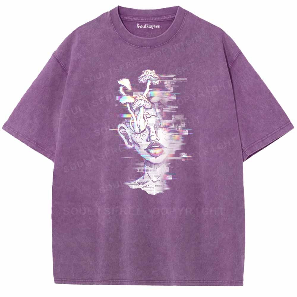 Soulisfree Fungi Growing In My Mind Washed Tee