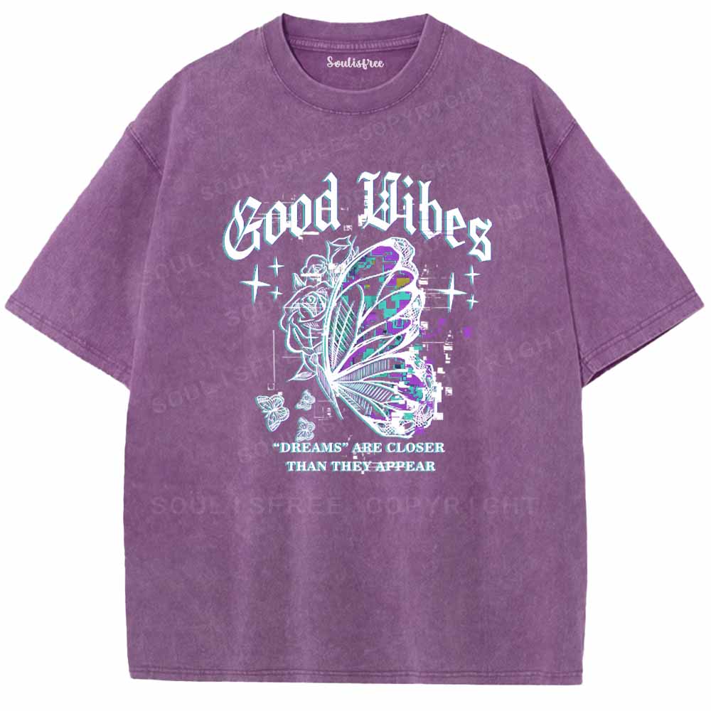 Soulisfree Good Vibes Washed Tee