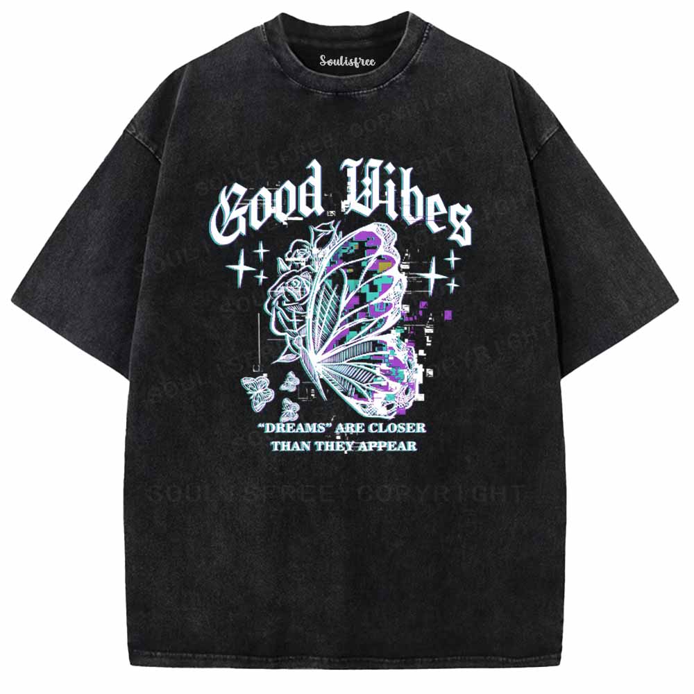 Soulisfree Good Vibes Washed Tee