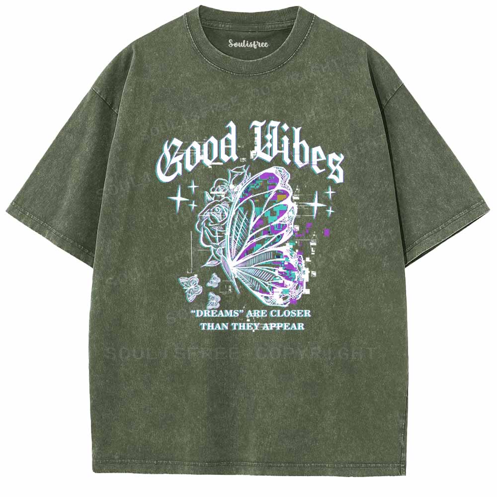 Soulisfree Good Vibes Washed Tee