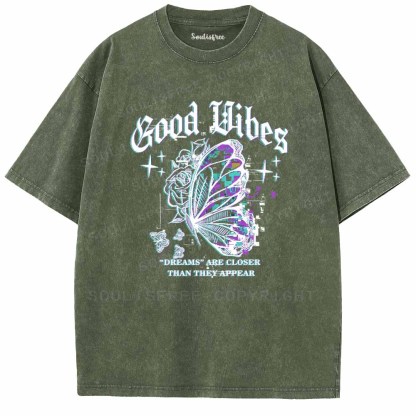 Soulisfree Good Vibes Washed Tee