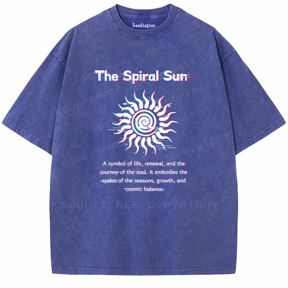 Soulisfree The Spiral Sun Washed Tee