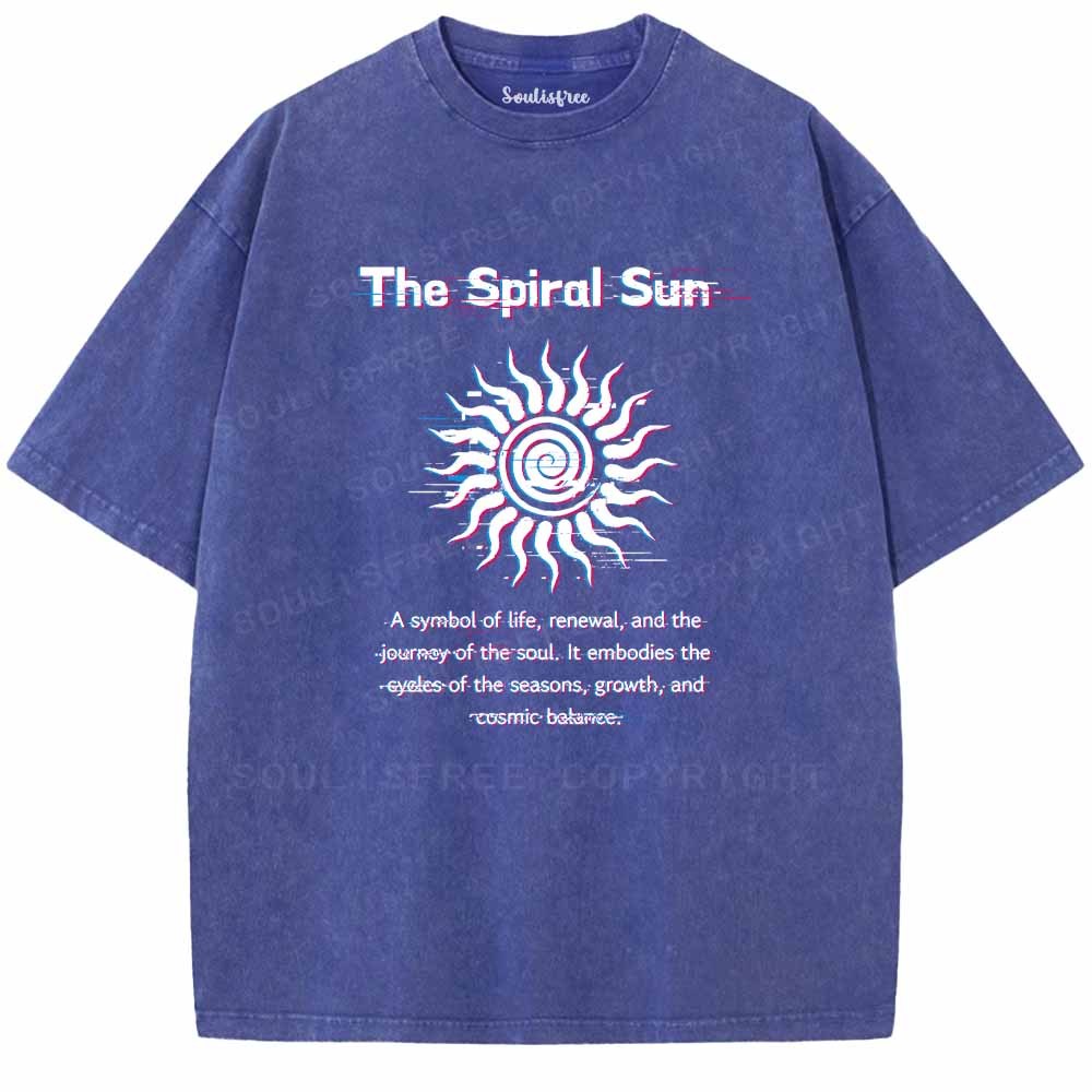Soulisfree The Spiral Sun Washed Tee