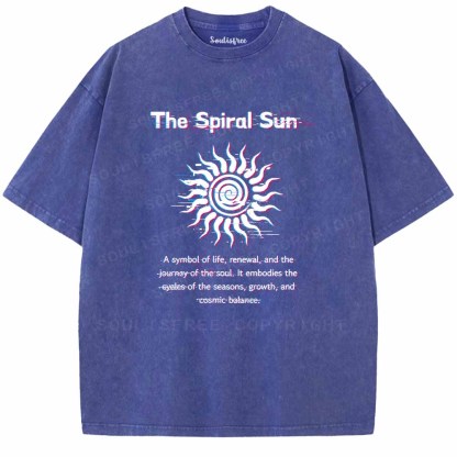 Soulisfree The Spiral Sun Washed Tee