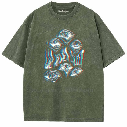 Soulisfree WE NEVER SLEEP Washed Tee
