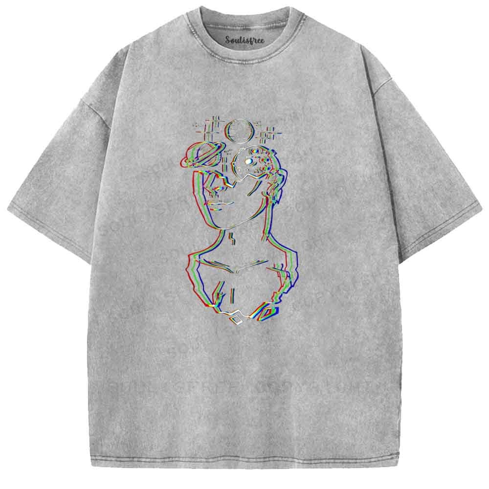 Soulisfree Planetary Mindscape Washed Tee