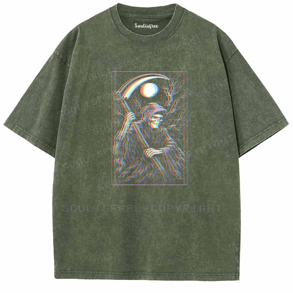 Soulisfree  Glitch Reaper Washed Tee