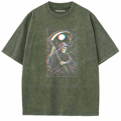 Soulisfree  Glitch Reaper Washed Tee