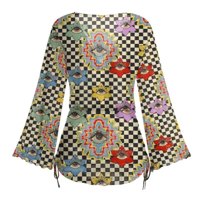 Soulisfree Third Eye Bloom Sheer Mesh Cover Up