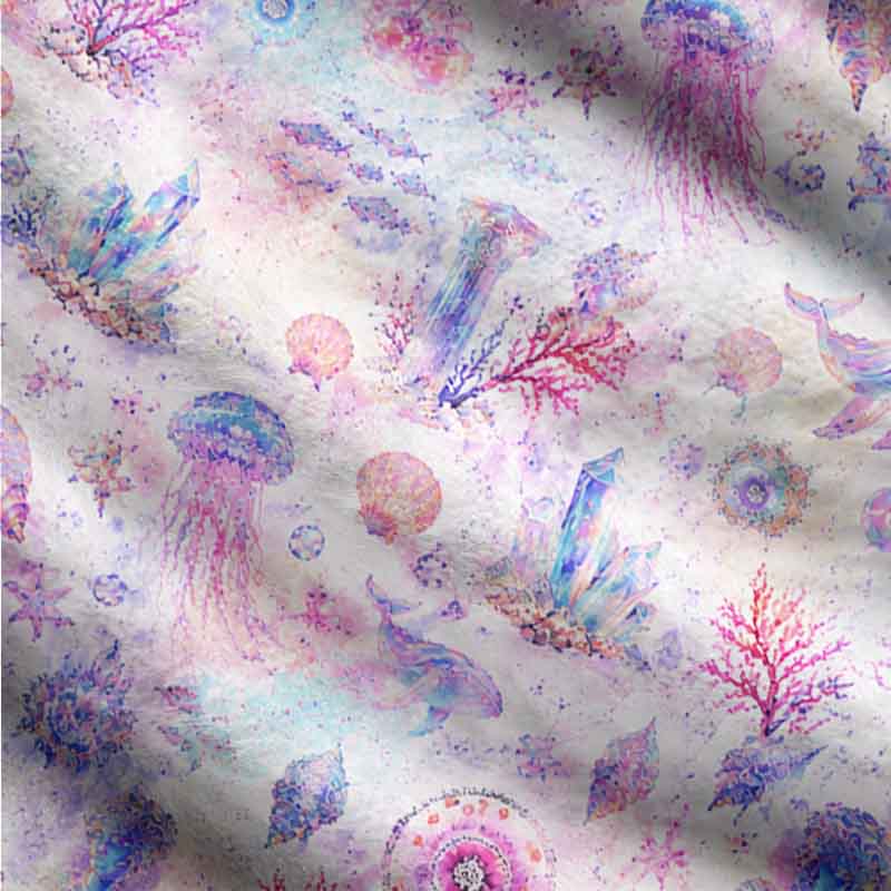 Soulisfree A Pastel Ocean Of Memories Fuzzy Cardigan Sweater