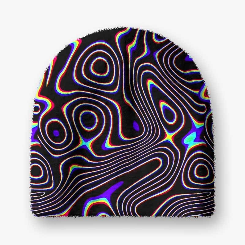 Soulisfree Psy Current – Liquid Energy Fuzzy Beanie