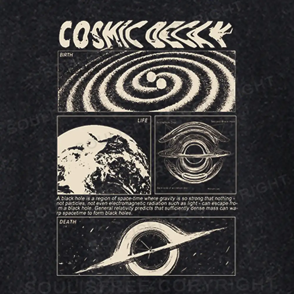 Universe Collapse Regular Fit Washed Sweatshirt
