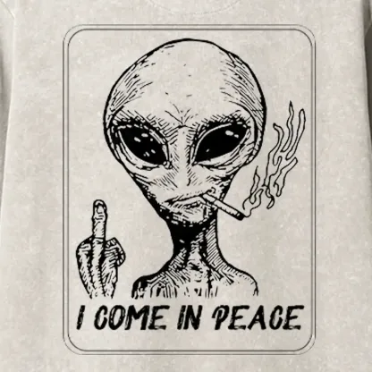 I Come In Peace Washed Matching Sweatshirt and Jogger Set