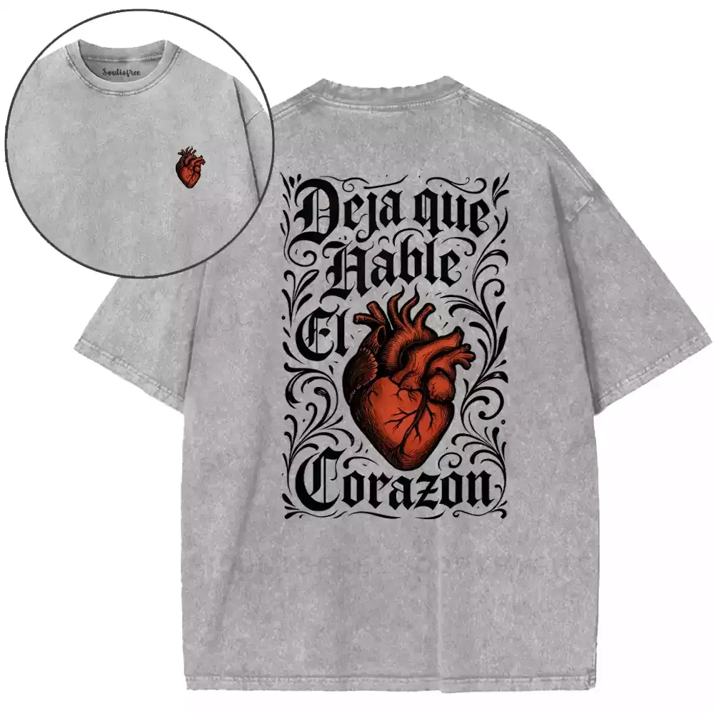 Let the Heart Speak Washed T-shirt