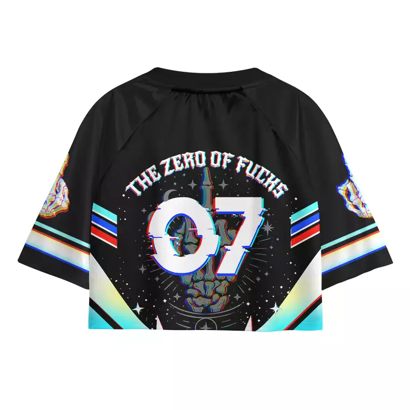 Soulisfree The Zero Of Fucks Cropped Jersey
