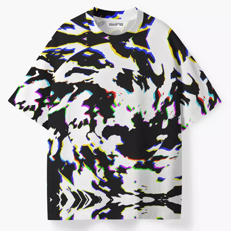 Soulisfree RGB Glitch Camo ECO‑PERF Graphic Tee