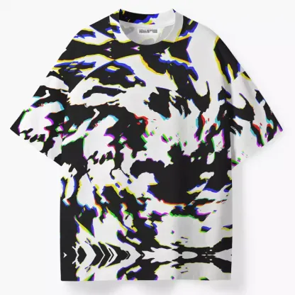 Soulisfree RGB Glitch Camo ECO‑PERF Graphic Tee