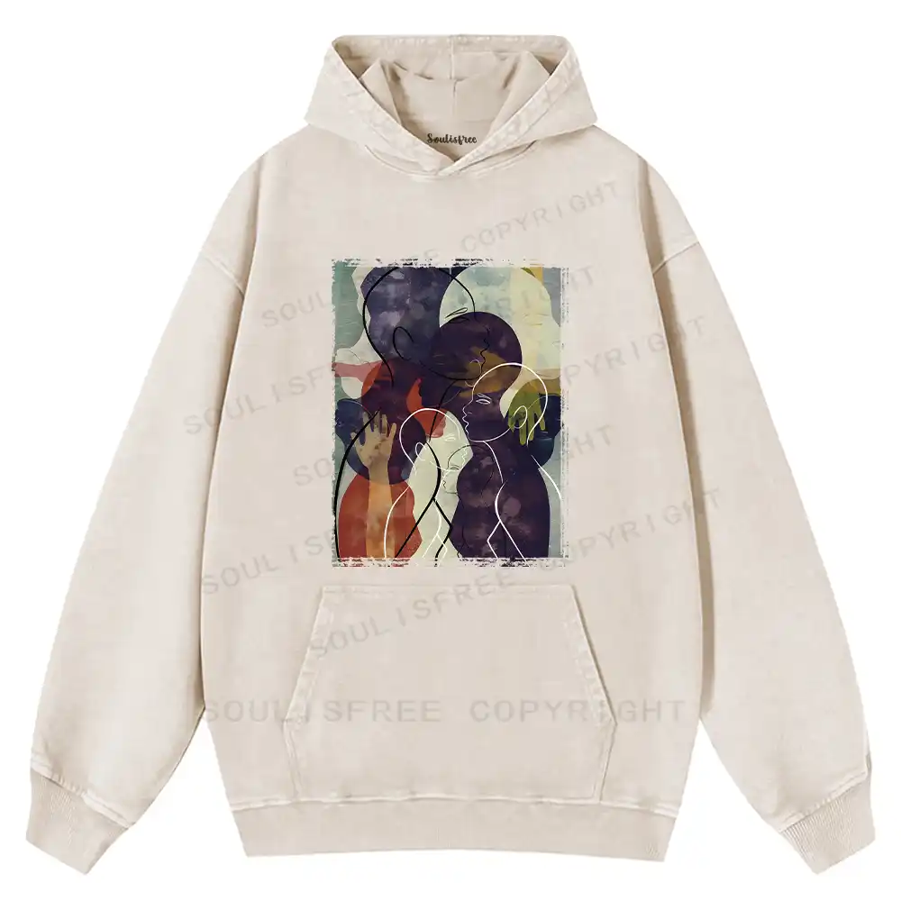 The Sea Of People Rises And Falls Washed Hoodie