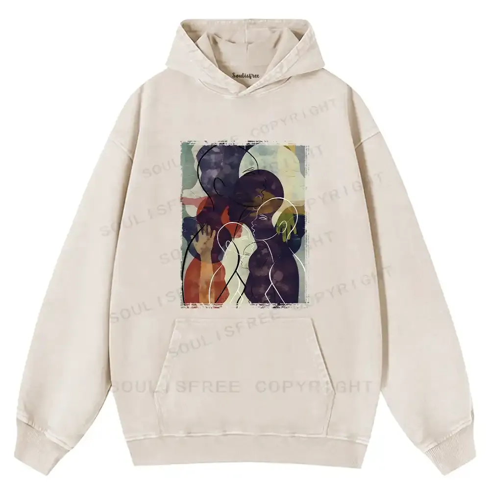 The Sea Of People Rises And Falls Washed Hoodie