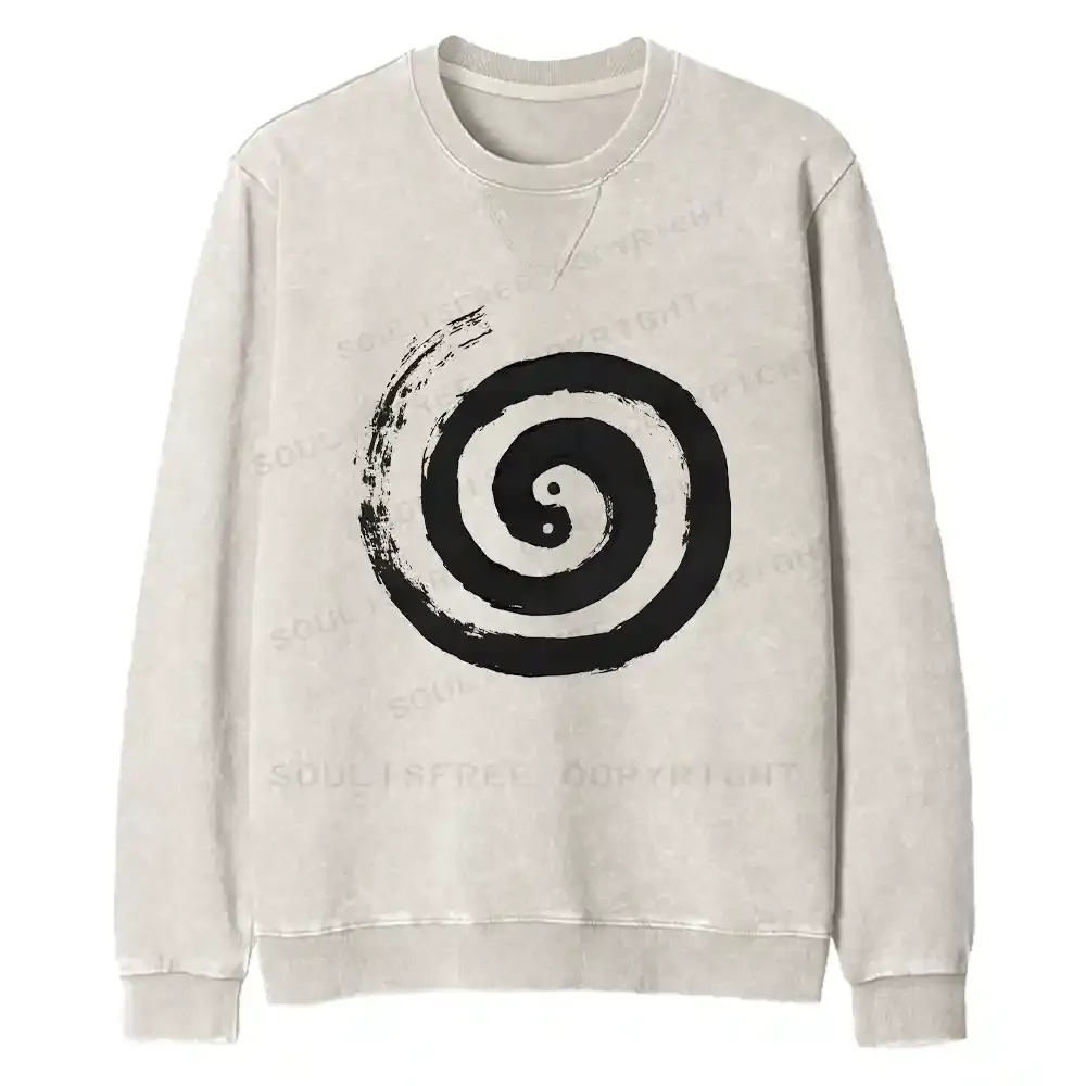 The Cycle Of Life Fit Washed Sweatshirt