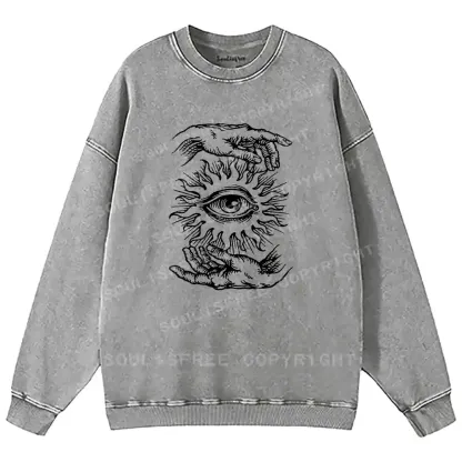 Ethereal Vision Washed Sweatshirts
