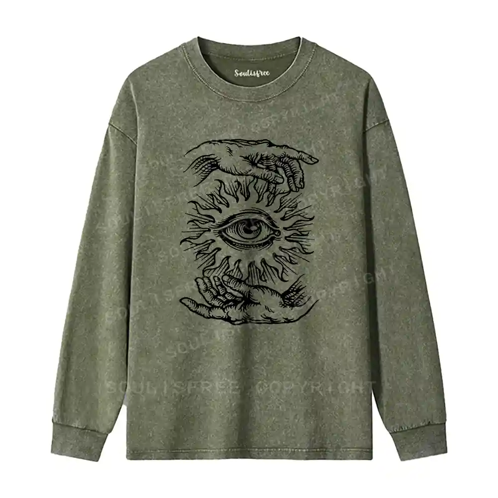 Ethereal Vision Washed Long Sleeve Shirt