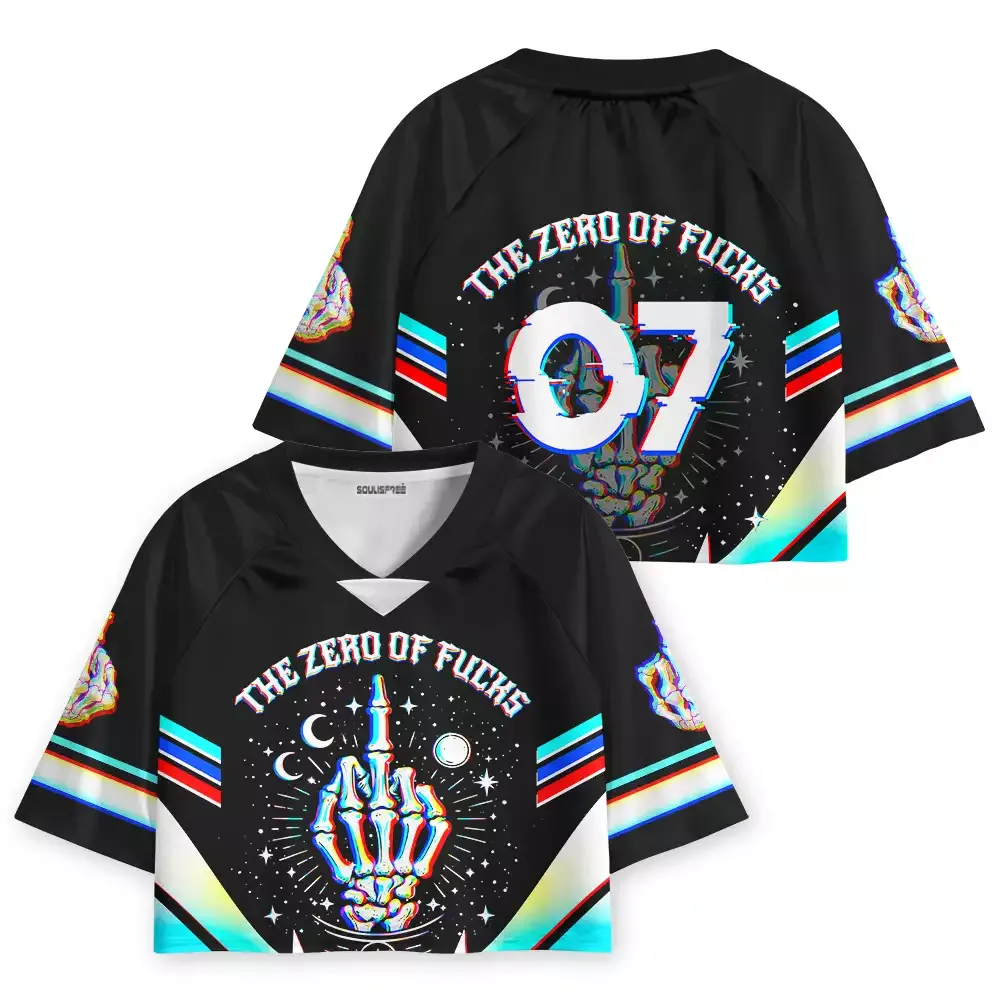 Soulisfree The Zero Of Fucks Cropped Jersey