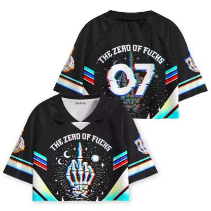 Soulisfree The Zero Of Fucks Cropped Jersey