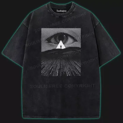 Through the Eye: Unlocking the Infinite Washed T-shirt