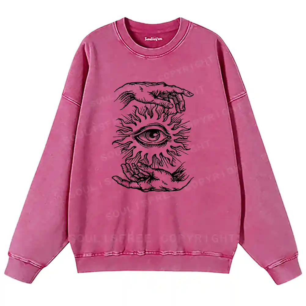 Ethereal Vision Washed Sweatshirts