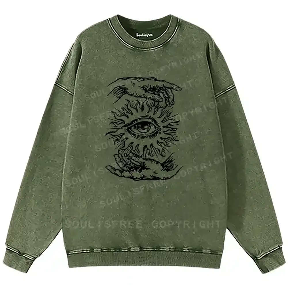 Ethereal Vision Washed Sweatshirts