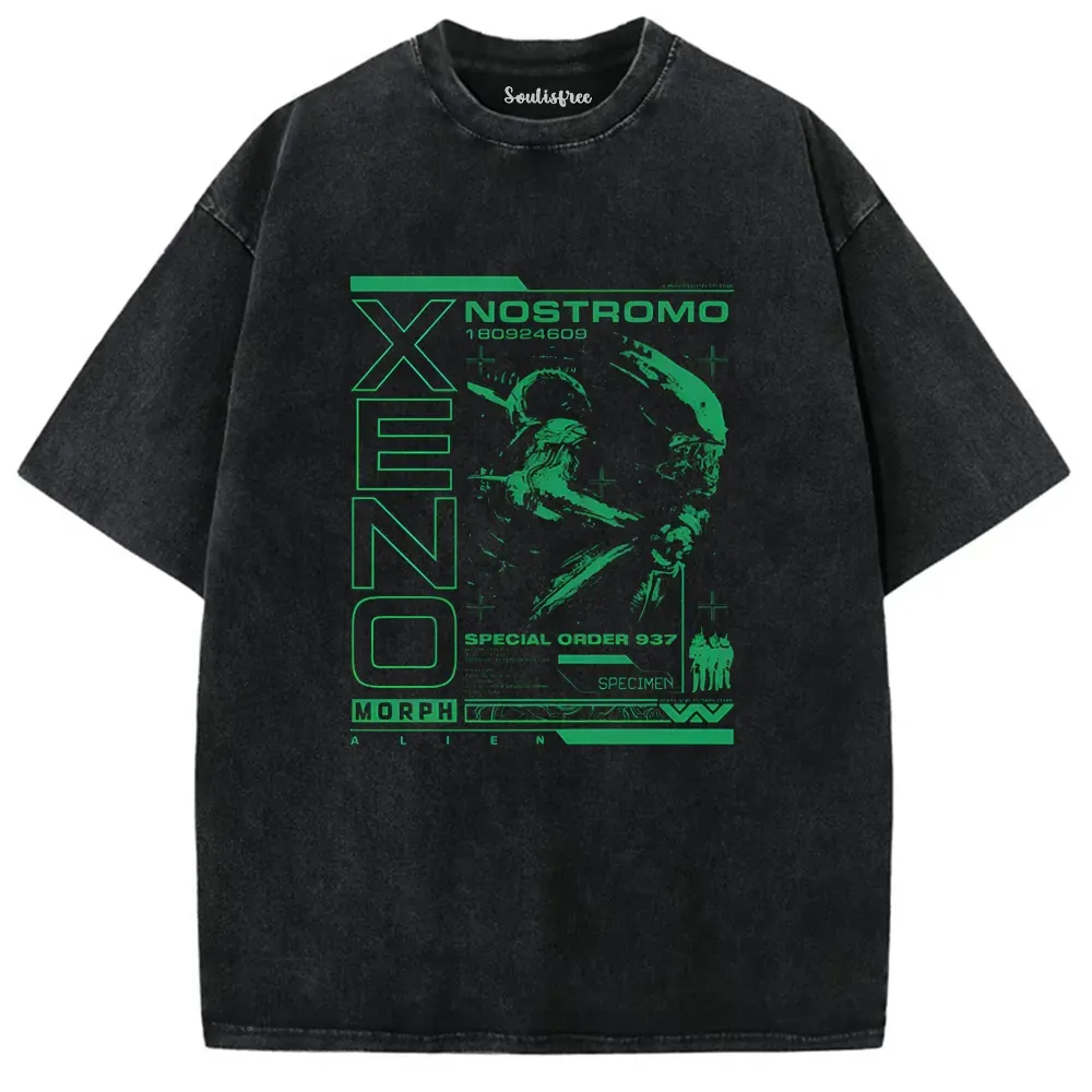 Designed Unknown Creature Washed T-shirt