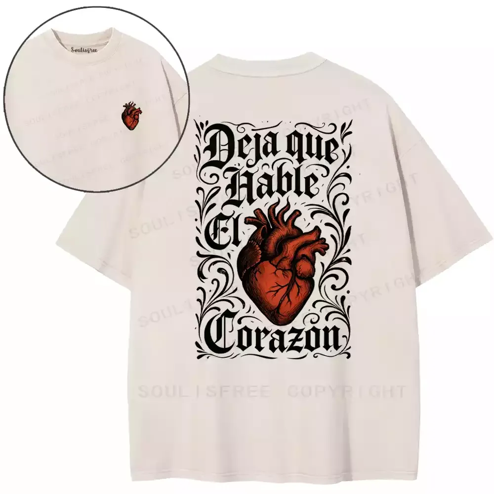 Let the Heart Speak Washed T-shirt