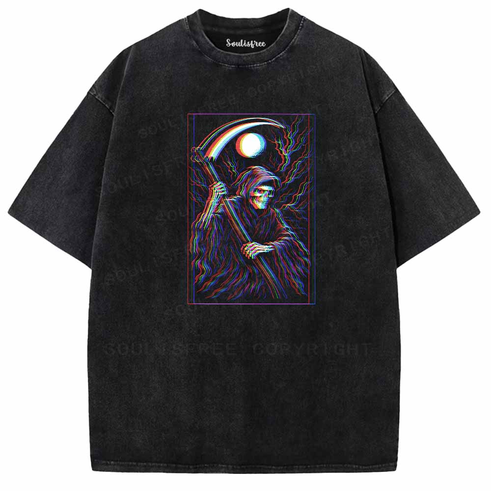 Soulisfree  Glitch Reaper Washed Tee
