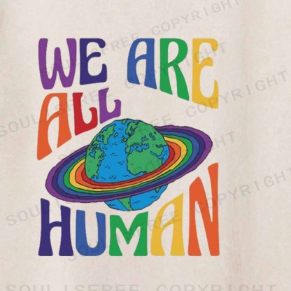 Soulisfree WE ARE ALL HUMAN Washed Tee