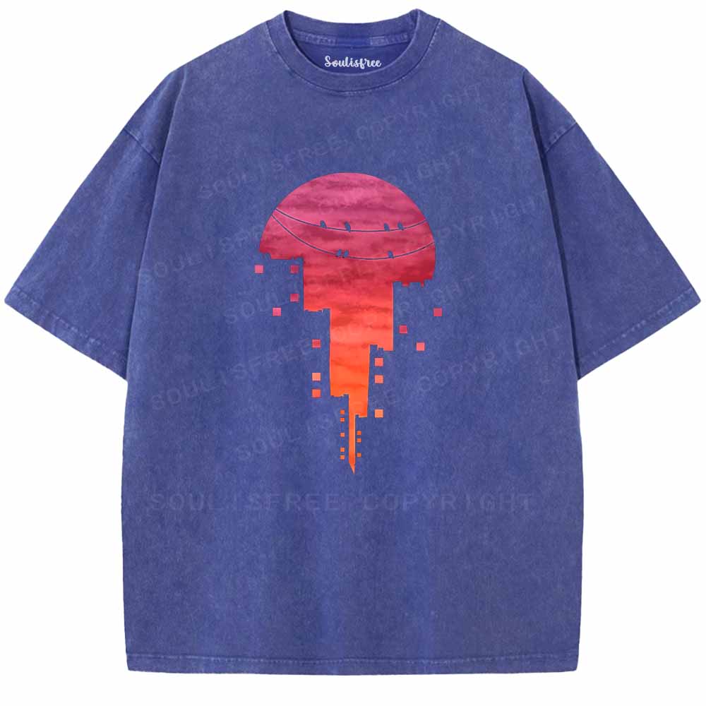 Soulisfree CITY SUNSET Washed Tee
