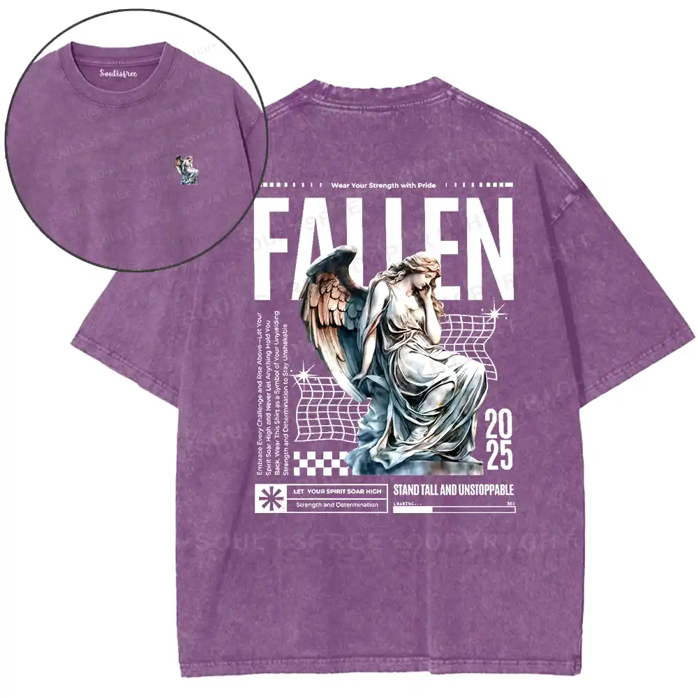 Angelic Fallen Washed T-shirt