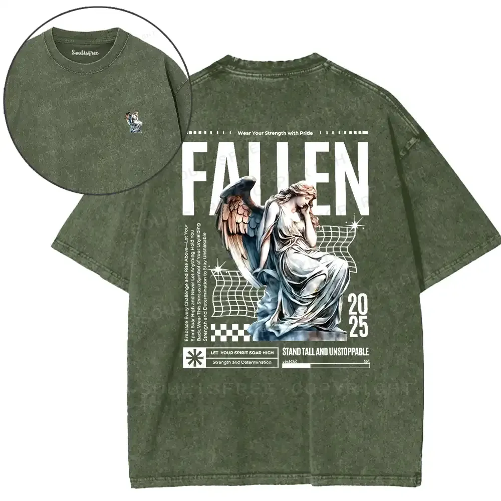 Angelic Fallen Washed T-shirt
