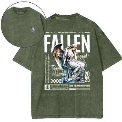 Angelic Fallen Washed T-shirt