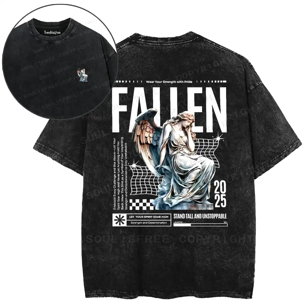 Angelic Fallen Washed T-shirt