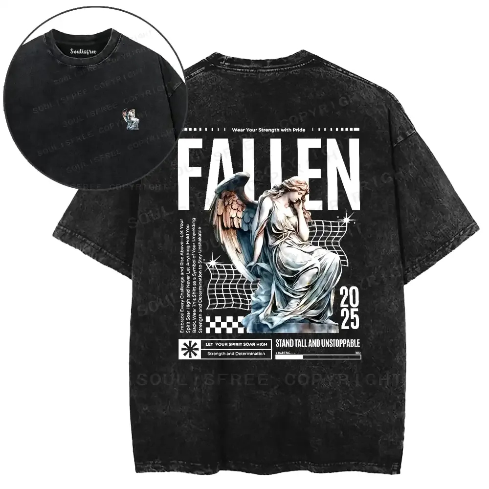 Angelic Fallen Washed T-shirt