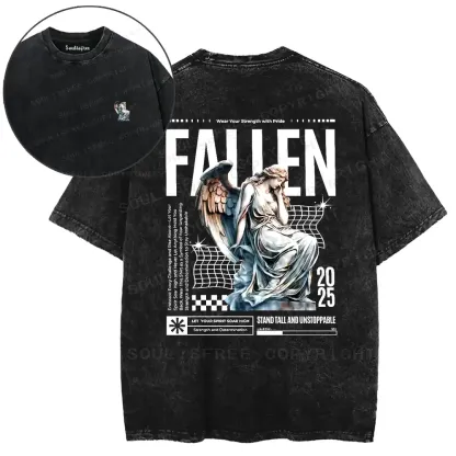 Angelic Fallen Washed T-shirt