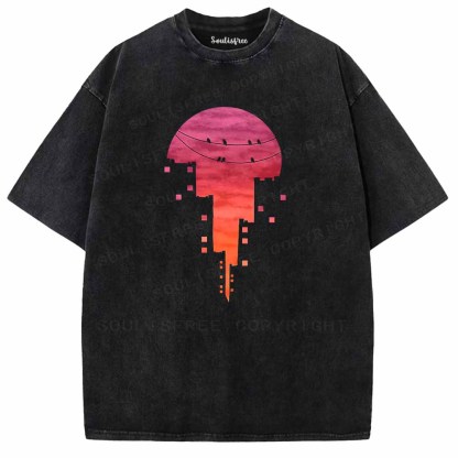 Soulisfree CITY SUNSET Washed Tee