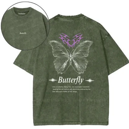 Free Butterfly Spirit Washed T-shirt