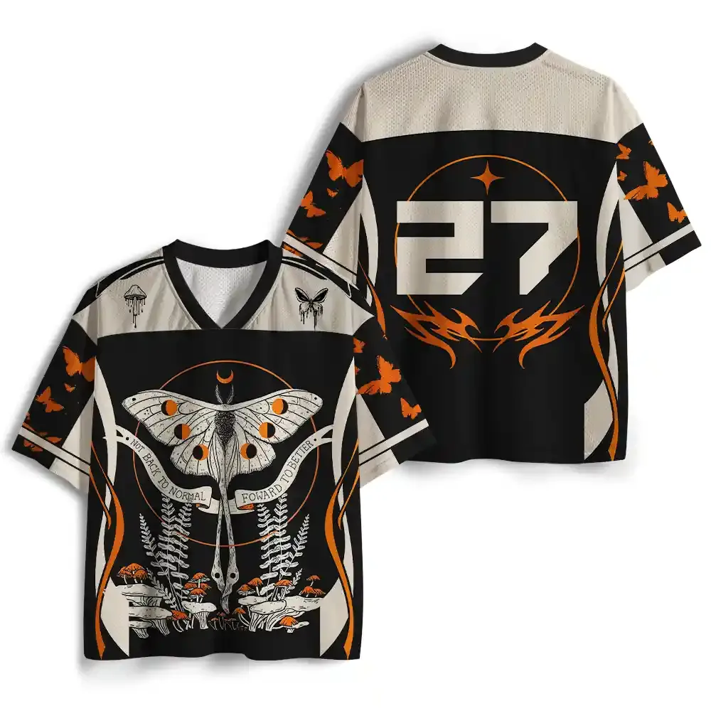 Gothic Moth Mesh Jersey