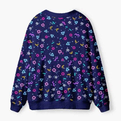 Soulisfree The Language Of A Digital Dream Fuzzy Cardigan Sweater