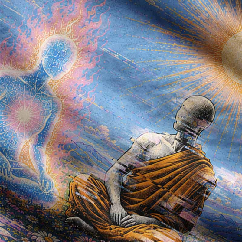 Soulisfree THE UNIVERSE WITHIN Fuzzy Cardigan Sweater 
