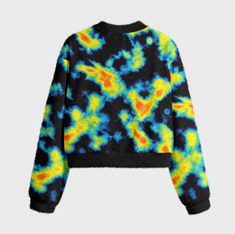 Soulisfree Thermal Heatmap Women's Fuzzy Crewneck Sweater
