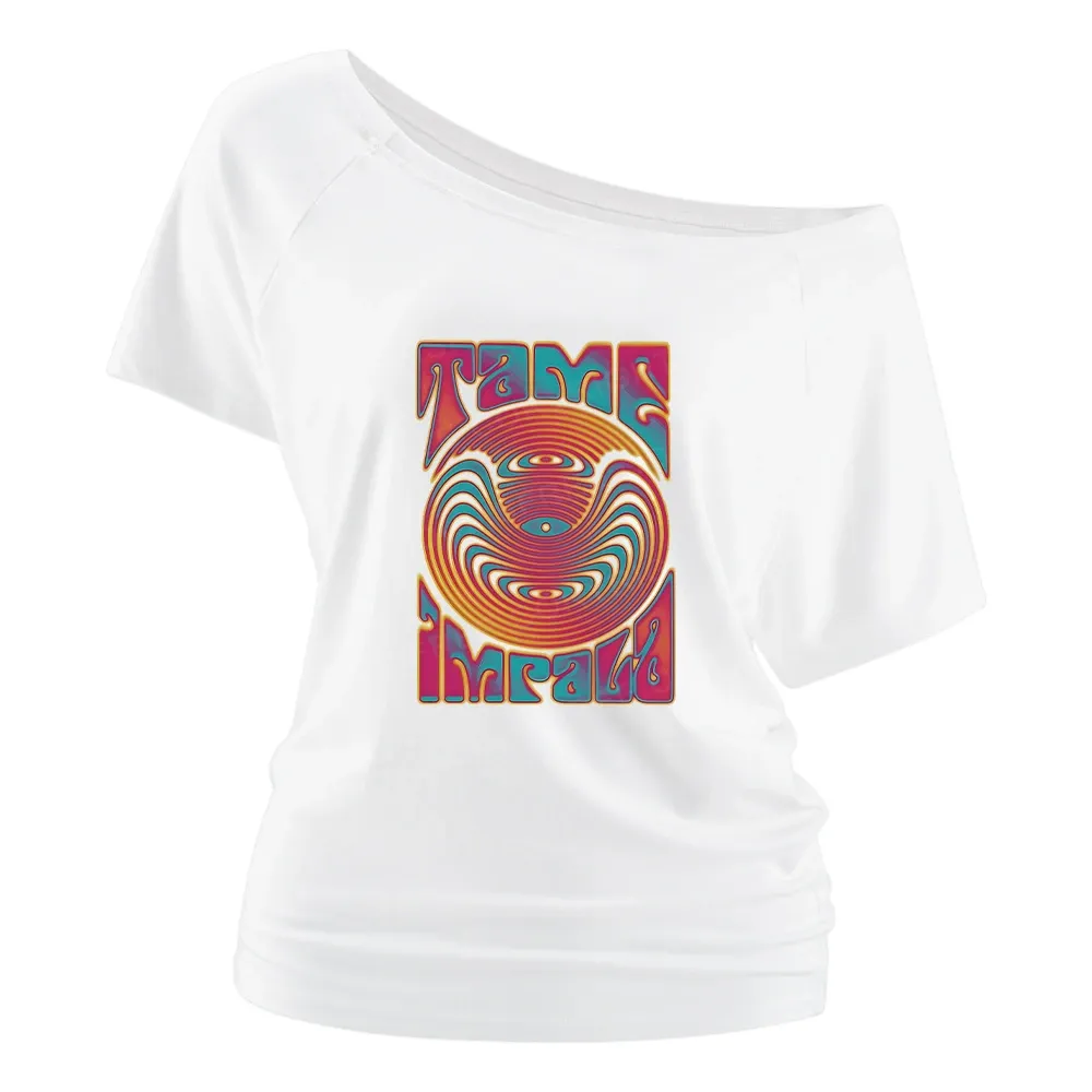 Psychedelic Moment Off Shoulder Top