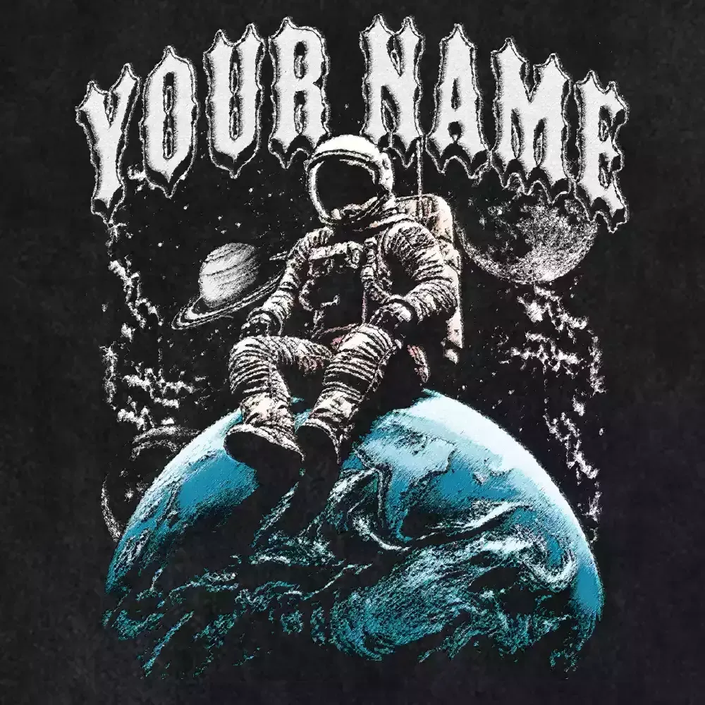 YOUR NAME Washed Space T-shirt